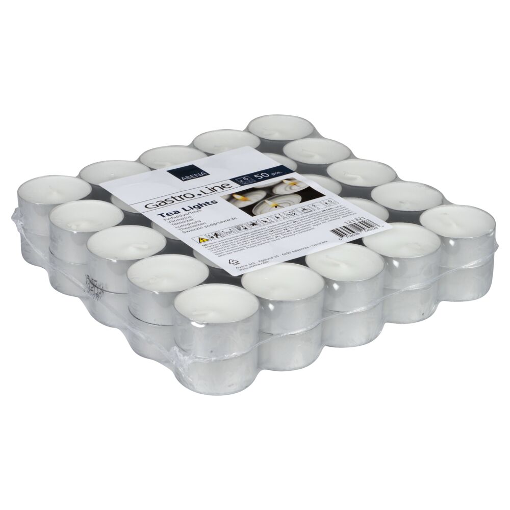 Telys, Emotion, Ø3,9cm, hvit, parafin, 6 timer