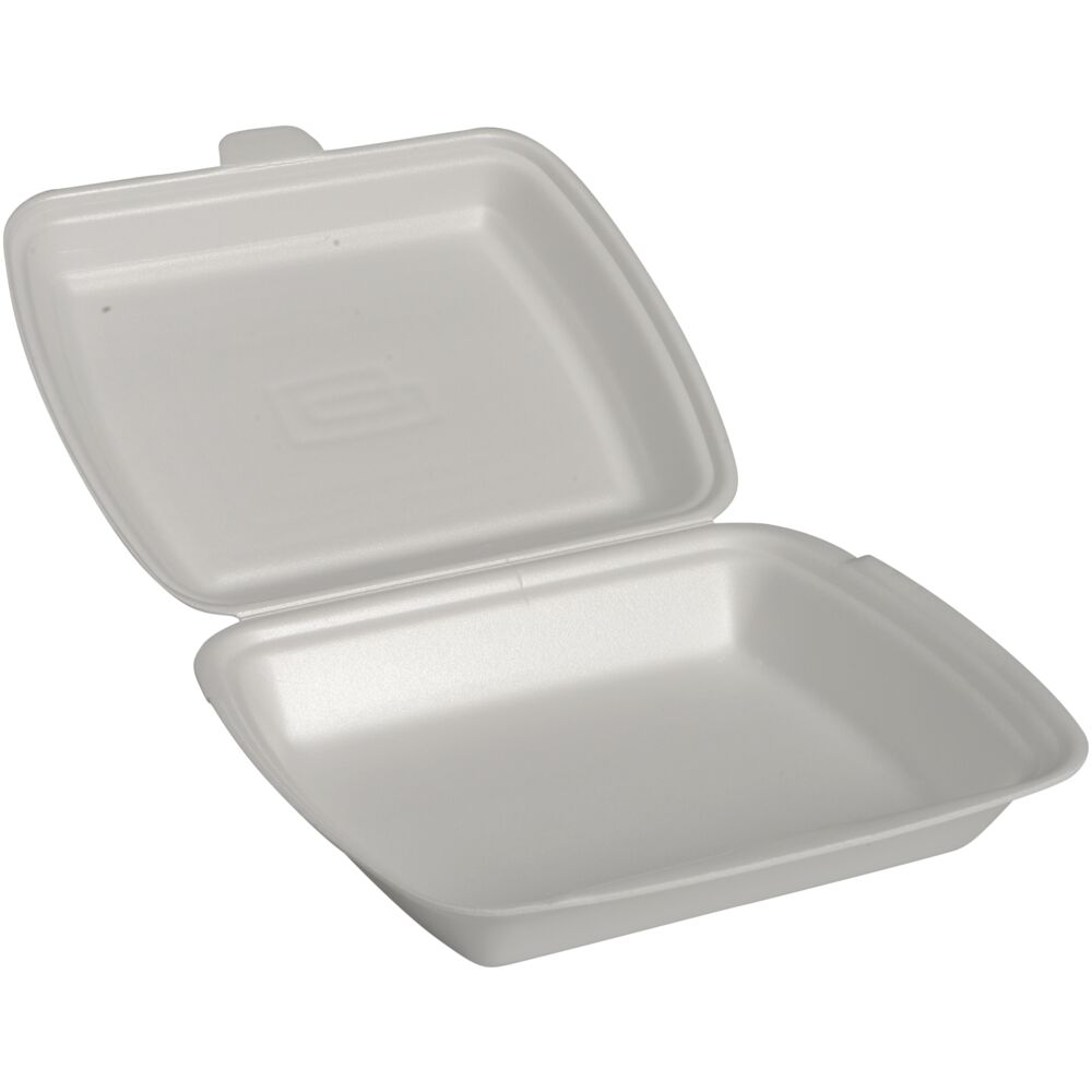 Termoboks, ABENA Gastro, 24x20x7cm, hvit, XPS, 1-roms, med hengslet lokk