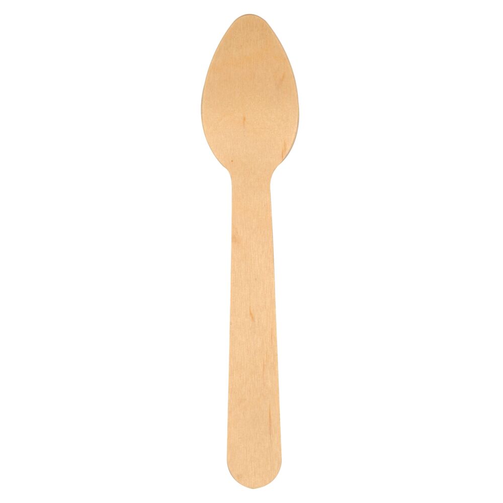 Teskje, ABENA Gastro, 11cm, brun, bjørketre