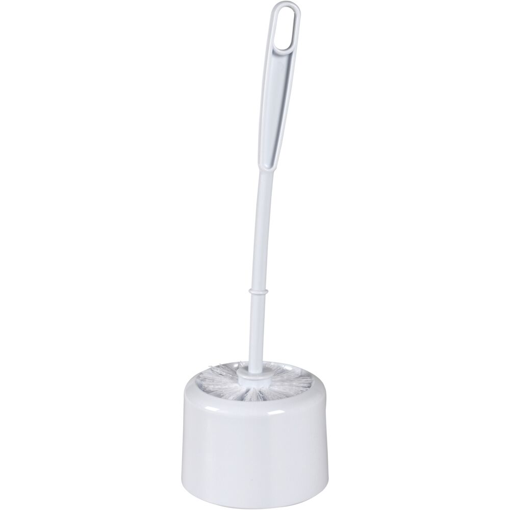 Toalettbørste, 35cm, Ø8cm, hvit, PP