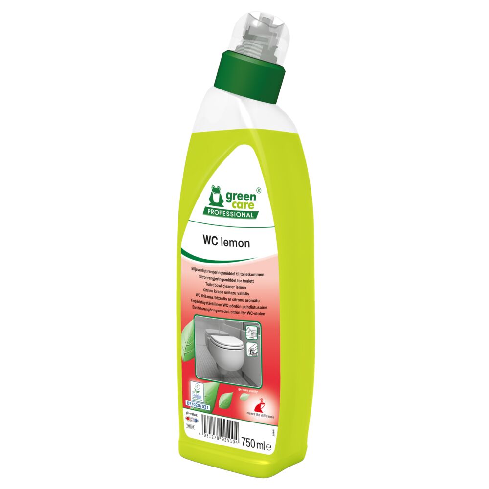 Toalettrens, Green Care Professional, 750 ml, sitron, med farge og parfyme