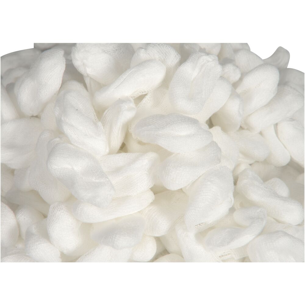 Tupfer gas, ABENA, Ø3cm, nr. 3, 17-tråder, hvit, usteril