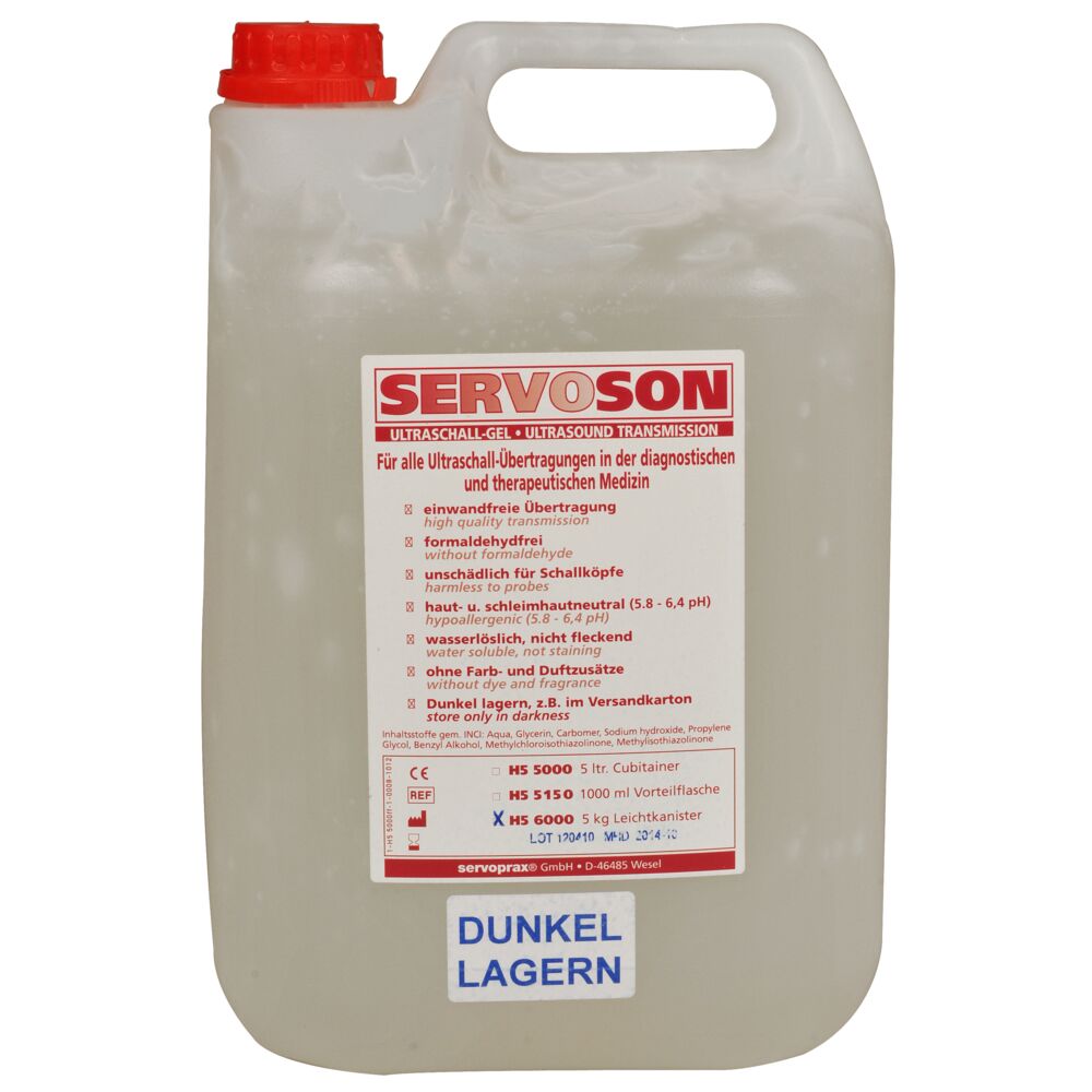 Ultralydsgel, 5 l, lettvektsbeholder
