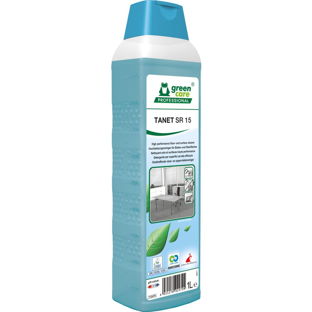 Universalrengjøring, Green Care Professional TANET SR 15, 1 l, med farge og parfyme