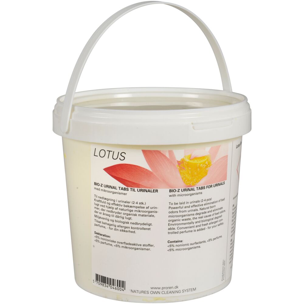 Urinaltabletter, Lotus, 1 kg, biologisk, sitrus, med parfyme