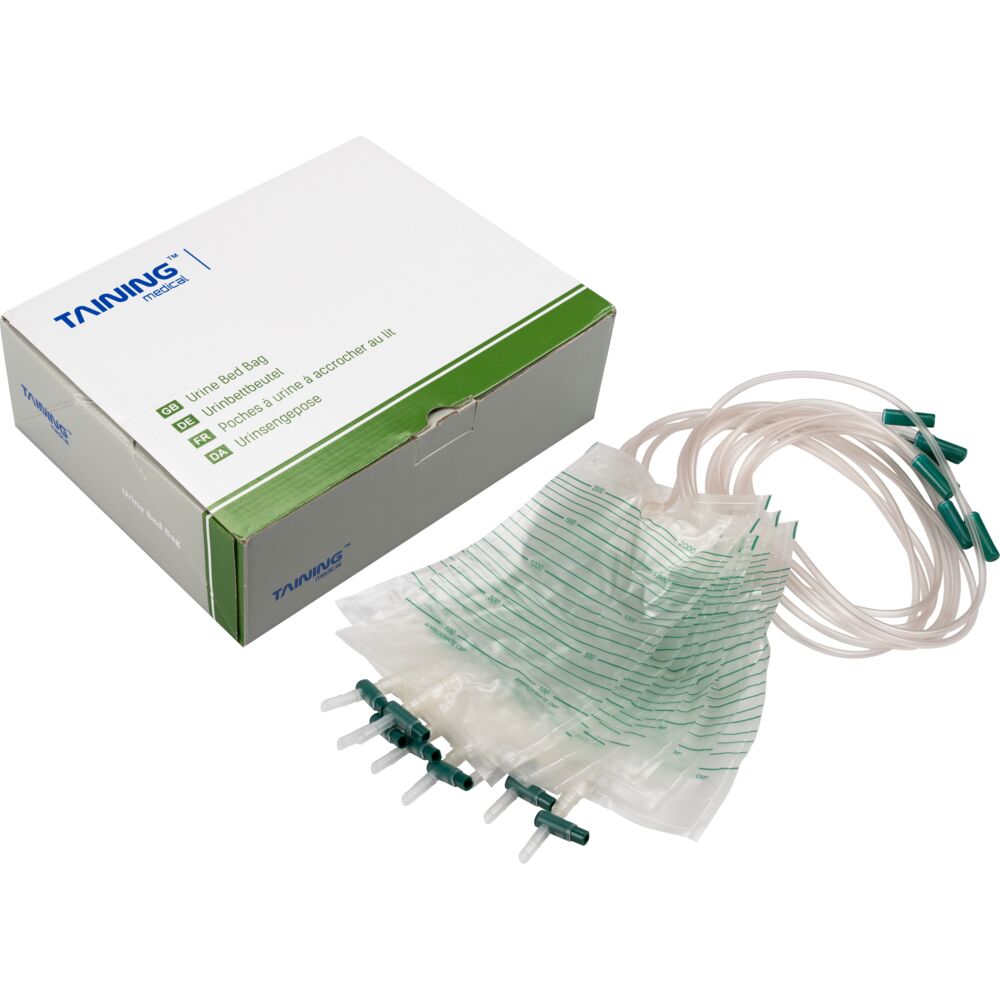 Urinpose, sengepose, Taining, 110cm, 2000 ml, CV/NRV